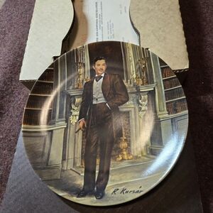 Rhett Gone With The Wind Plate In Box By Edwin M Knowles China Co By Kursar